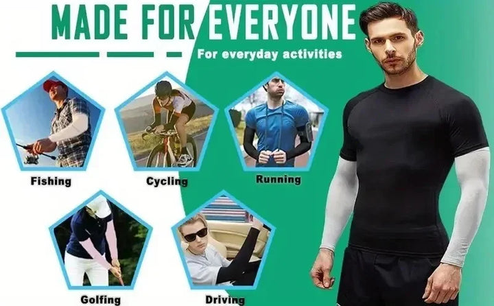 1/3 Pair of Breathable Sun Protection Sleeves - Breathable &amp; UV Protective Gear for Sports, Driving, &amp; Outdoor Adventures