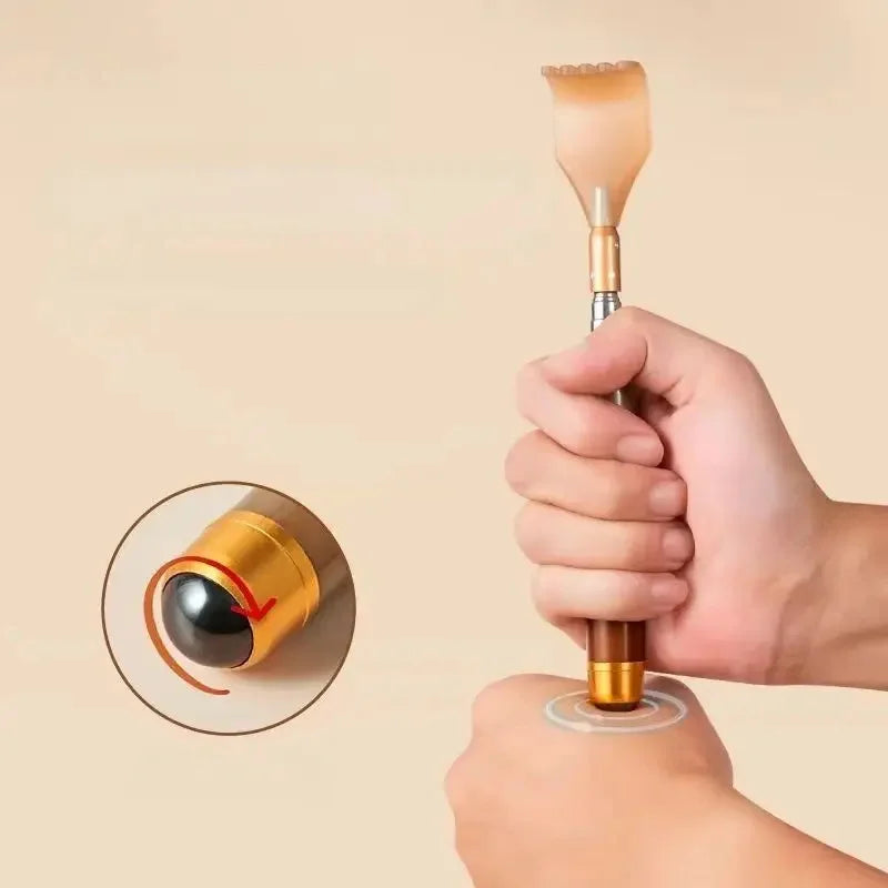 Extendable Magnetic Ball Hackle Back Scratcher With Magnet Telescopic Scratching Backscratcher Massager Back Scraper