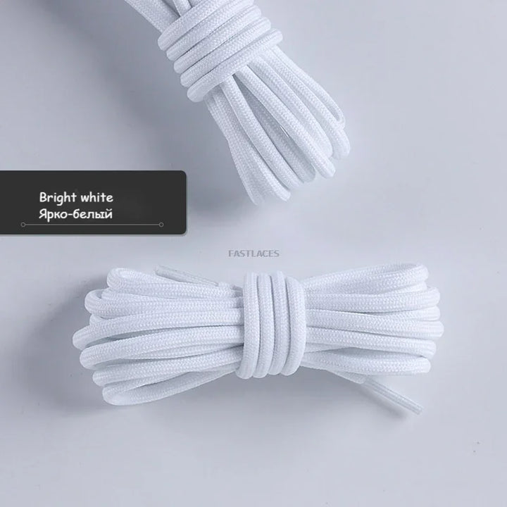 Fashion Round Shoelaces Polyester Solid Classic For Yezy Sports Boot Bold Shoeslace Sneaker Shoe Lace Shoes Strings 1Pair