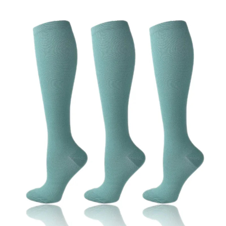 58 Styles 3 Pairs/Pack Compression Socks Knee High 30MmHg  Women Men Sports Socks Edema Diabetes Varicose Veins Running Socks