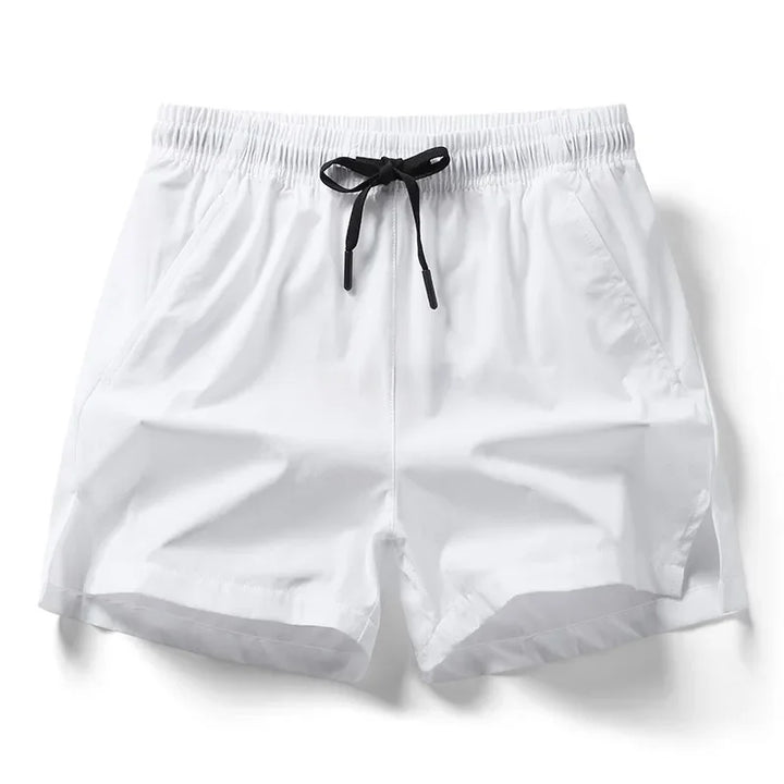 Men 2025 New  Summer Beach New Models Solid Color Fashion Leisure Comfortable Elastic Waist Double Pockets Cool Sports Shorts