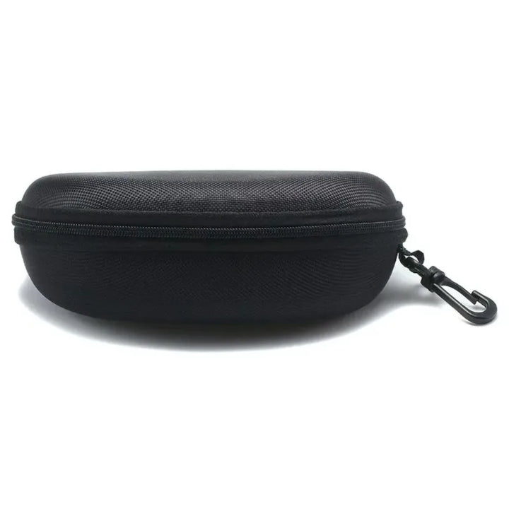 1PC 2025 new sports anti glasses box EVA zipper box Oxford cloth glasses box portable hook 2030