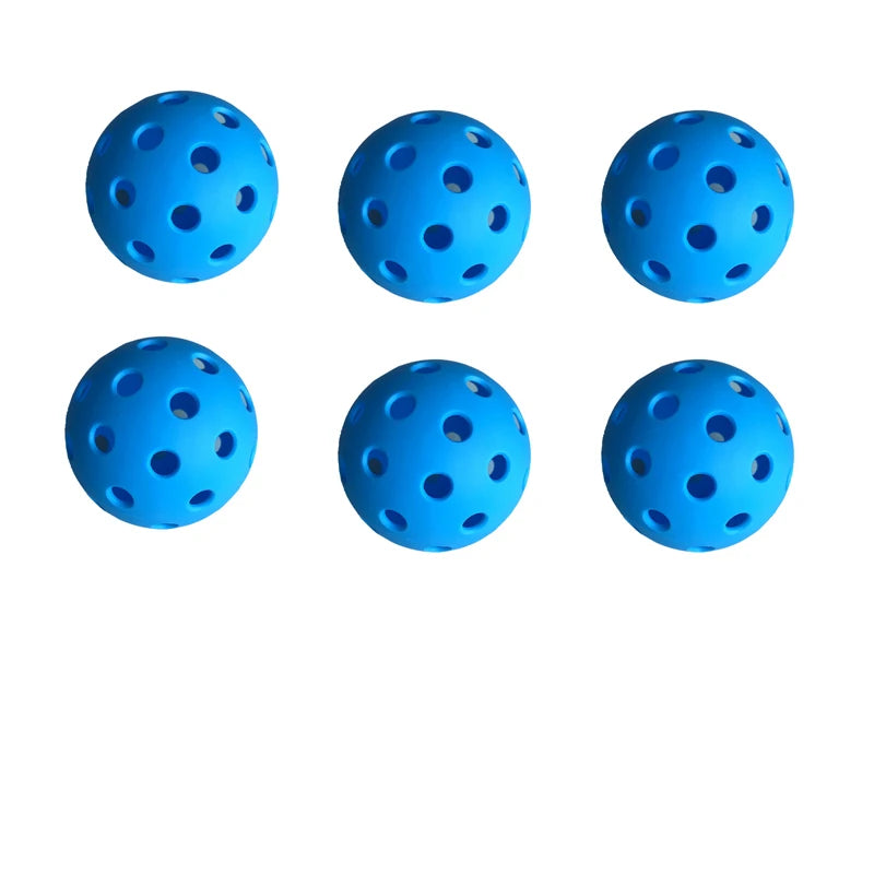 Durable 26 Holes Pickleballs Colorful Indoor Outdoor Training Paddle Ball 6/12/24Pcs Pickleball for Competition and Practice