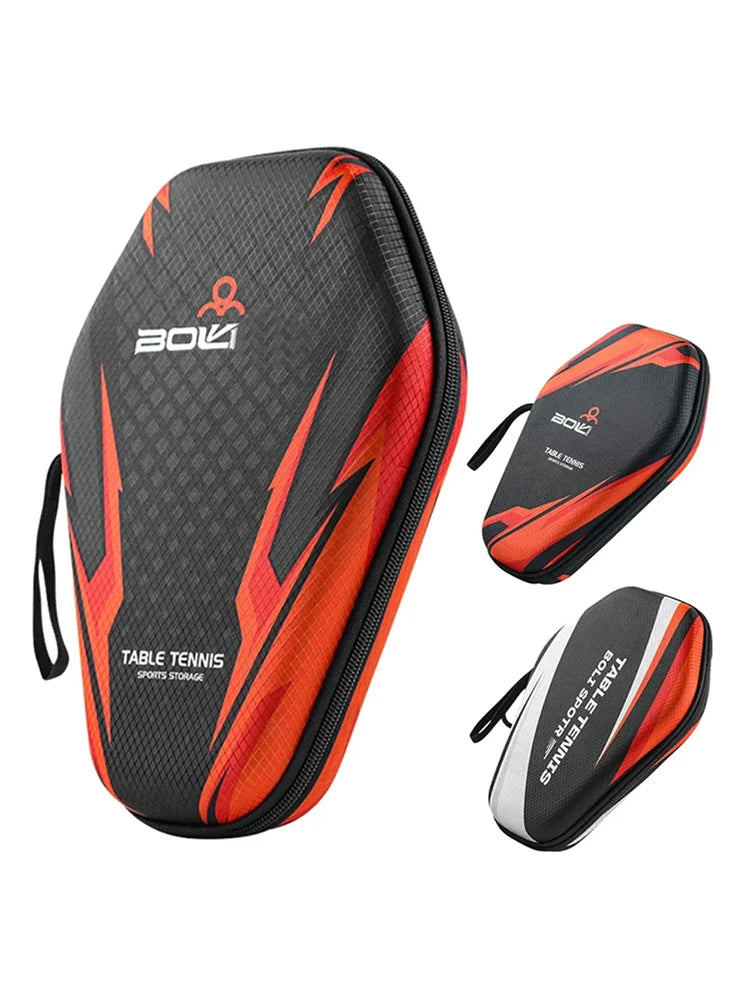 1pcs Table Tennis Racket Bag EVA Hard Shell Case, Waterproof Dustproof Paddle Storage Box with Hand Strap, Portable Protective Ping Pong Paddle Carrying Case