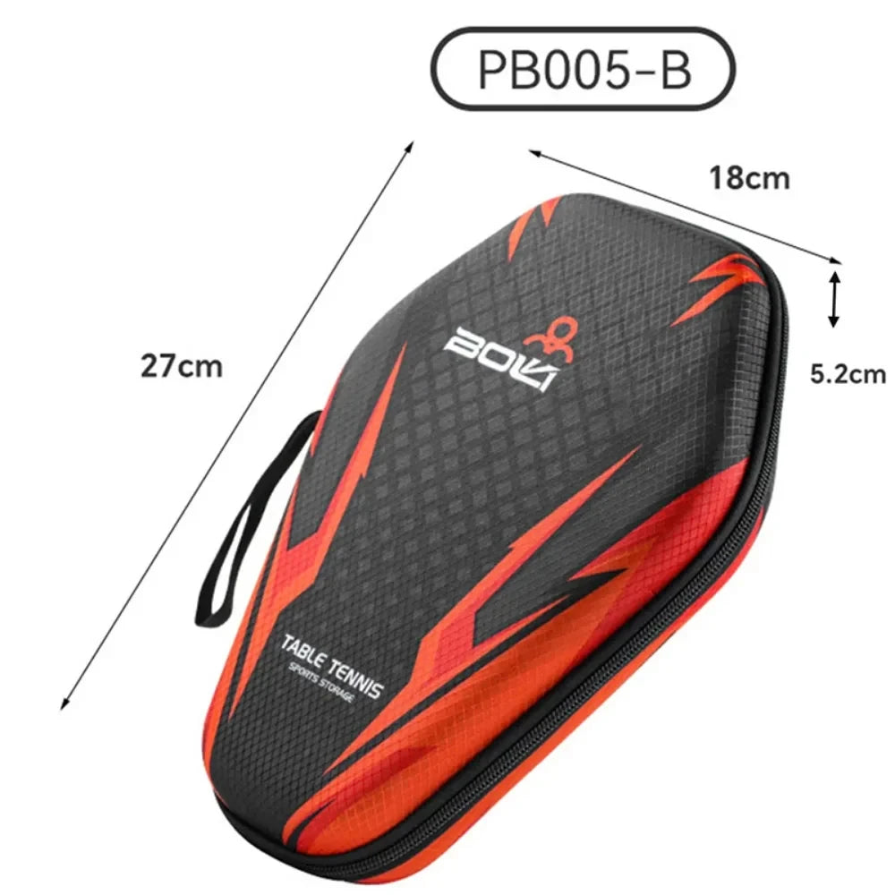 1pcs Table Tennis Racket Bag EVA Hard Shell Case, Waterproof Dustproof Paddle Storage Box with Hand Strap, Portable Protective Ping Pong Paddle Carrying Case