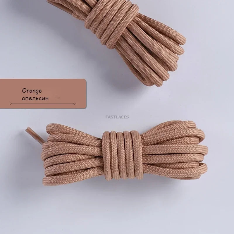 Fashion Round Shoelaces Polyester Solid Classic For Yezy Sports Boot Bold Shoeslace Sneaker Shoe Lace Shoes Strings 1Pair