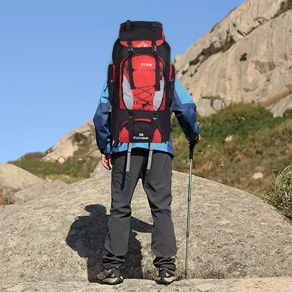 1pc 70L Outdoor Casual Sports Backpack, Large Capacity For Hiking Camping, Ultralight Cycling, Travel Mountaineering Bag