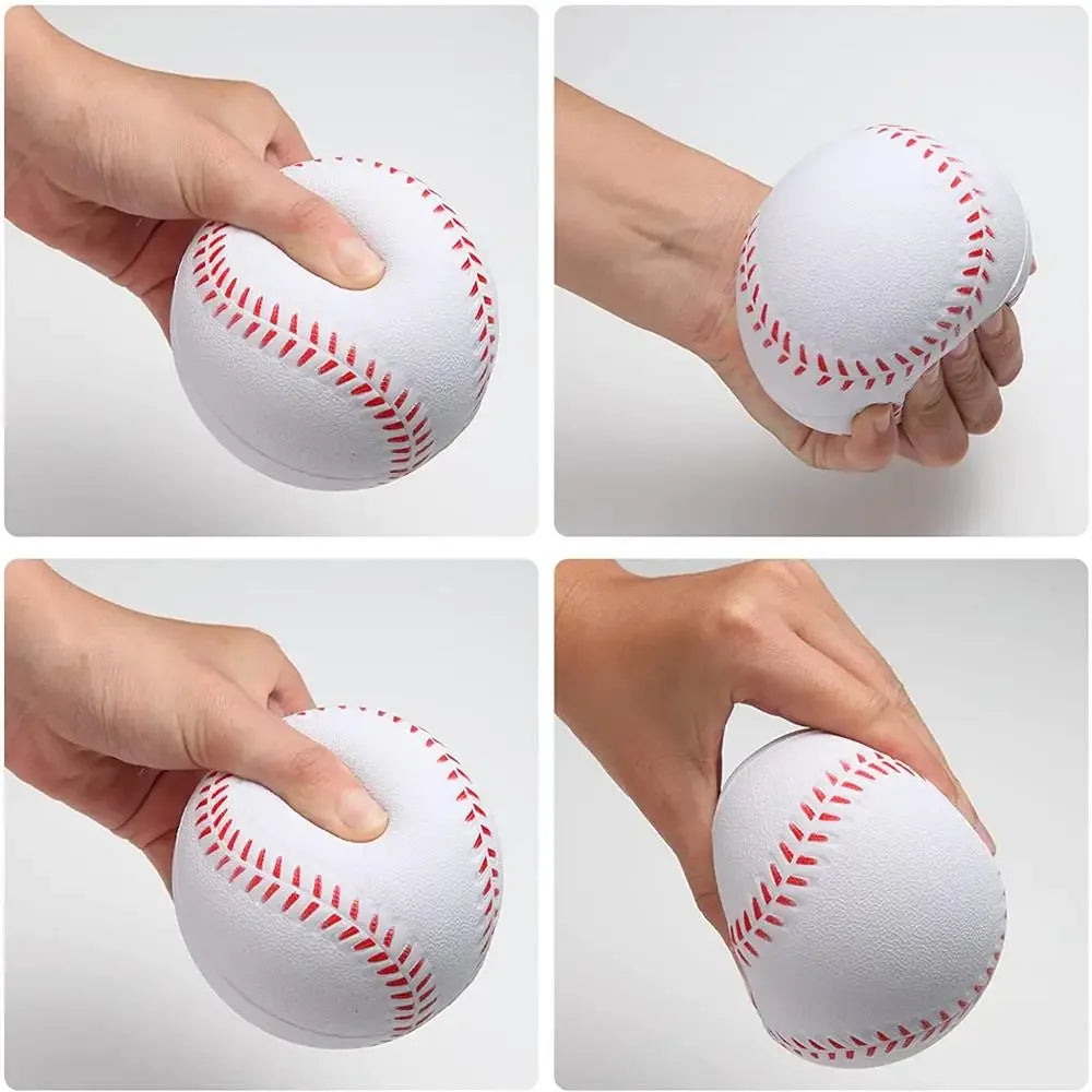 Baseball Training Ball Set 7cm PVC Soft Safety Practice Balls 145g Handmade for Kids &amp; Adults - Durable Match &amp; Exercise Baseballs