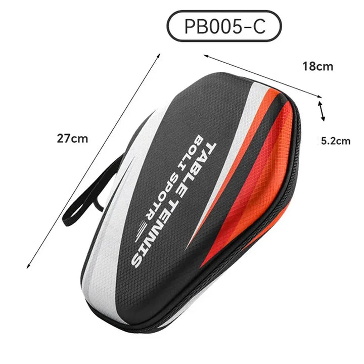 1pcs Table Tennis Racket Bag EVA Hard Shell Case, Waterproof Dustproof Paddle Storage Box with Hand Strap, Portable Protective Ping Pong Paddle Carrying Case