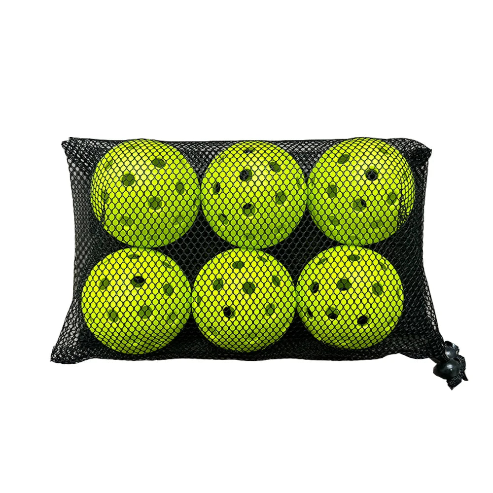 12pcs Pickleball 74MM 40 Holes Outdoor Durable Pickleballs 26g per Ball for Competition Pack of Outdoor Pickleballs
