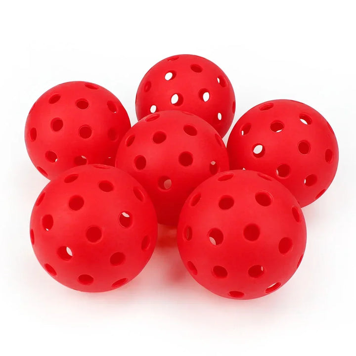 Pickleball 74MM Outdoor Pickleballs 6/12/24 Pack - Durable 40 Hole PP+PE Balls, 26g Competition Training Balls for Outdoor Pickleball Sports