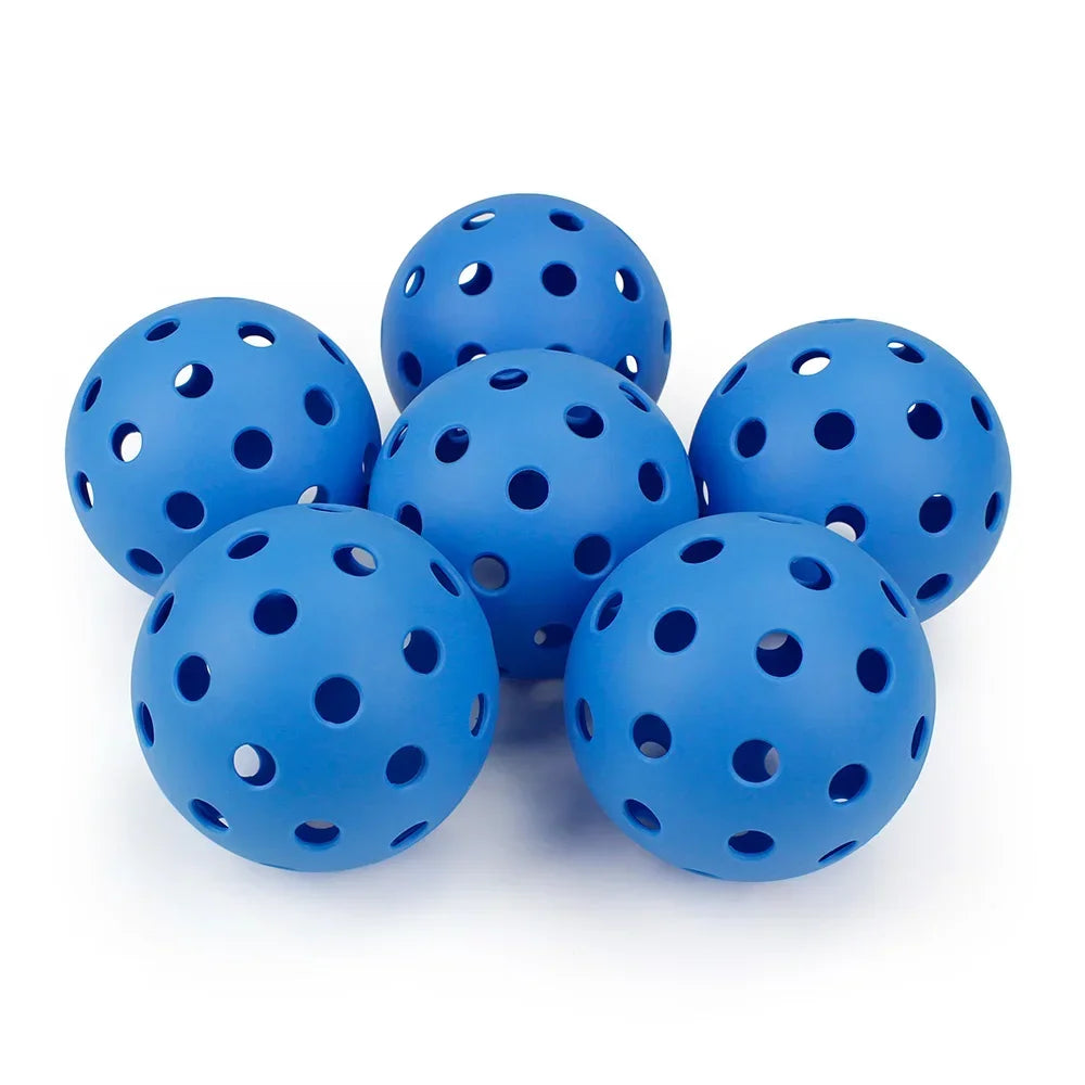 Pickleball 74MM Outdoor Pickleballs 6/12/24 Pack - Durable 40 Hole PP+PE Balls, 26g Competition Training Balls for Outdoor Pickleball Sports