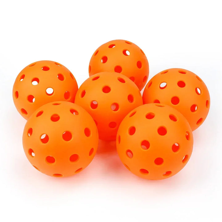 Pickleball 74MM Outdoor Pickleballs 6/12/24 Pack - Durable 40 Hole PP+PE Balls, 26g Competition Training Balls for Outdoor Pickleball Sports