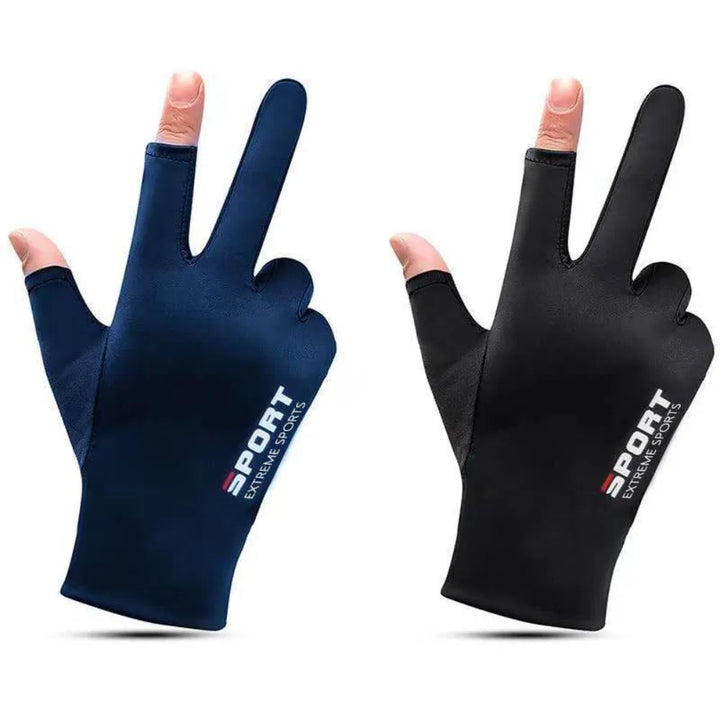 Ice Silk Halffinger Cycling Gloves for Men and Women Outdoor Sports Fitness Driving Fishing Highelastic Comfortable