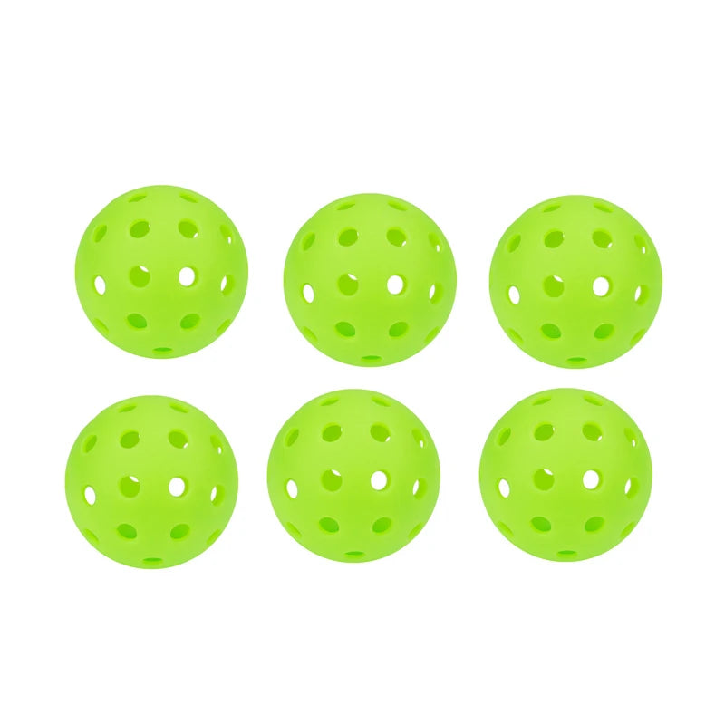 Durable 26 Holes Pickleballs Colorful Indoor Outdoor Training Paddle Ball 6/12/24Pcs Pickleball for Competition and Practice