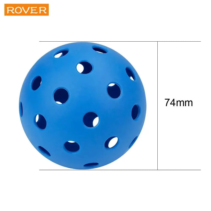 Pickleball 74MM Outdoor Pickleballs 6/12/24 Pack - Durable 40 Hole PP+PE Balls, 26g Competition Training Balls for Outdoor Pickleball Sports