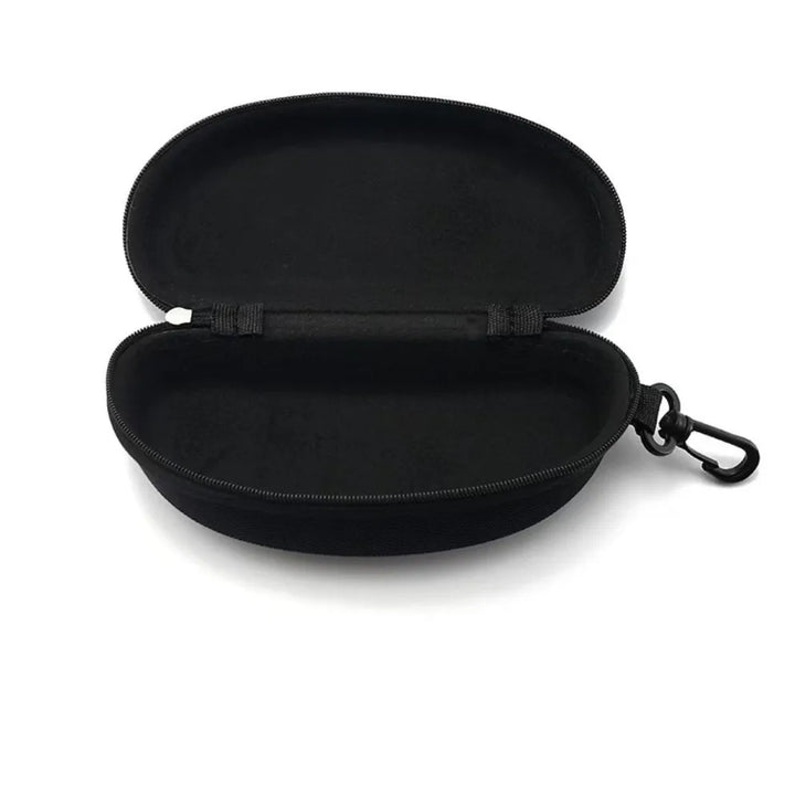 1PC 2025 new sports anti glasses box EVA zipper box Oxford cloth glasses box portable hook 2030