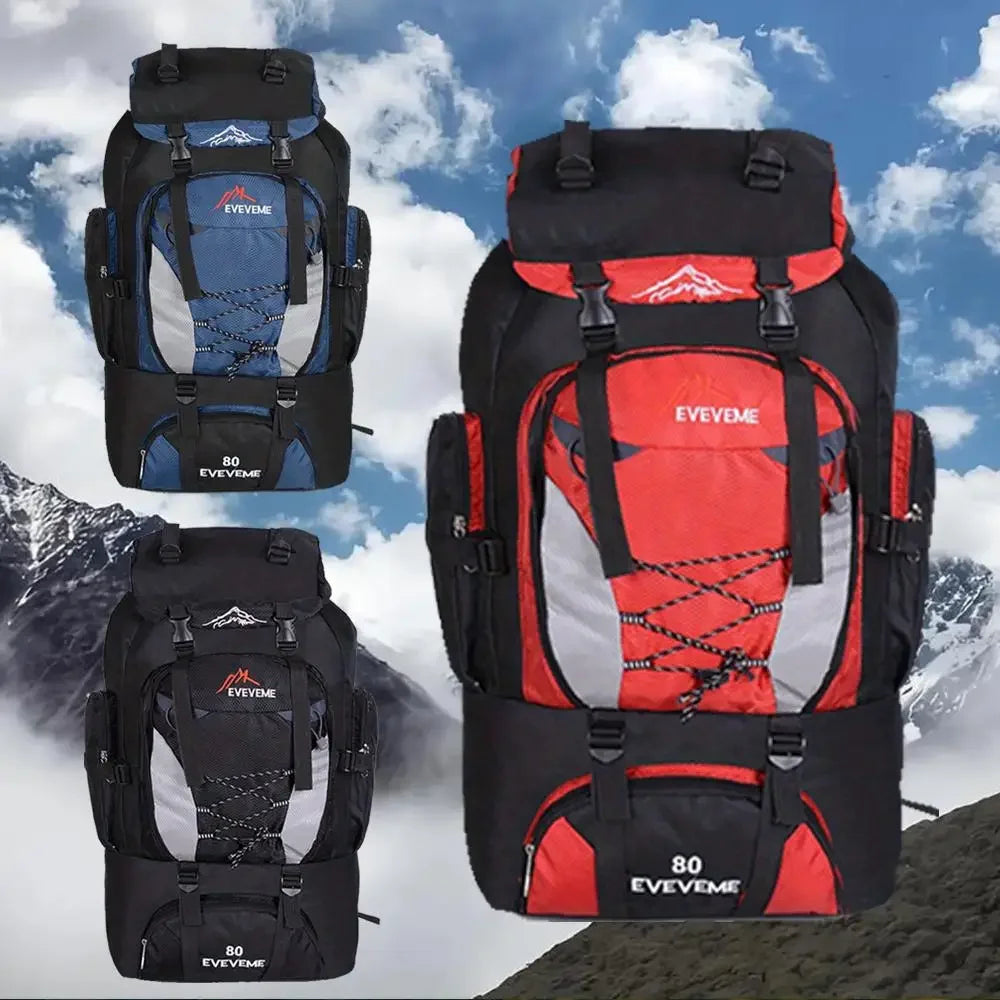 1pc 70L Outdoor Casual Sports Backpack, Large Capacity For Hiking Camping, Ultralight Cycling, Travel Mountaineering Bag