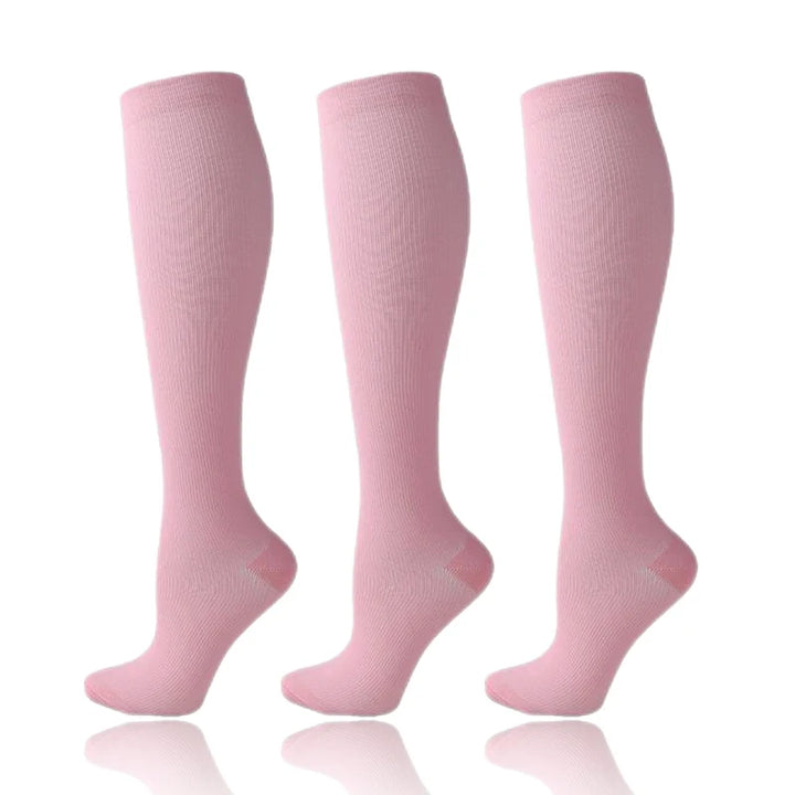 58 Styles 3 Pairs/Pack Compression Socks Knee High 30MmHg  Women Men Sports Socks Edema Diabetes Varicose Veins Running Socks