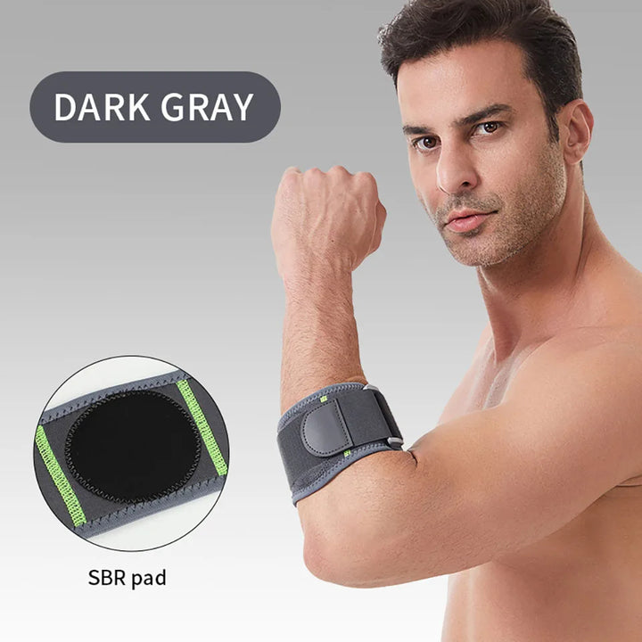 GTUBIKE Tennis Elbow Strap Compression Brace Forearm Support Band Pain Relief Adjustable Knit Polyester for Sports Injury Recovery &amp; Support