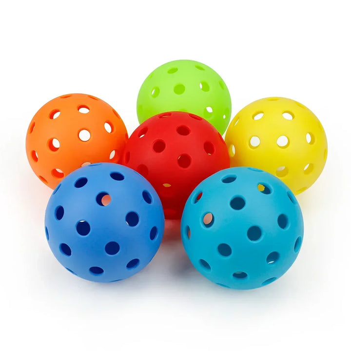 Pickleball 74MM Outdoor Pickleballs 6/12/24 Pack - Durable 40 Hole PP+PE Balls, 26g Competition Training Balls for Outdoor Pickleball Sports