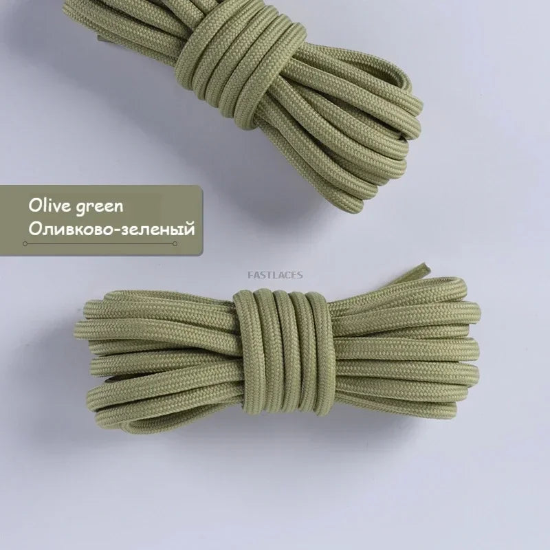 Fashion Round Shoelaces Polyester Solid Classic For Yezy Sports Boot Bold Shoeslace Sneaker Shoe Lace Shoes Strings 1Pair