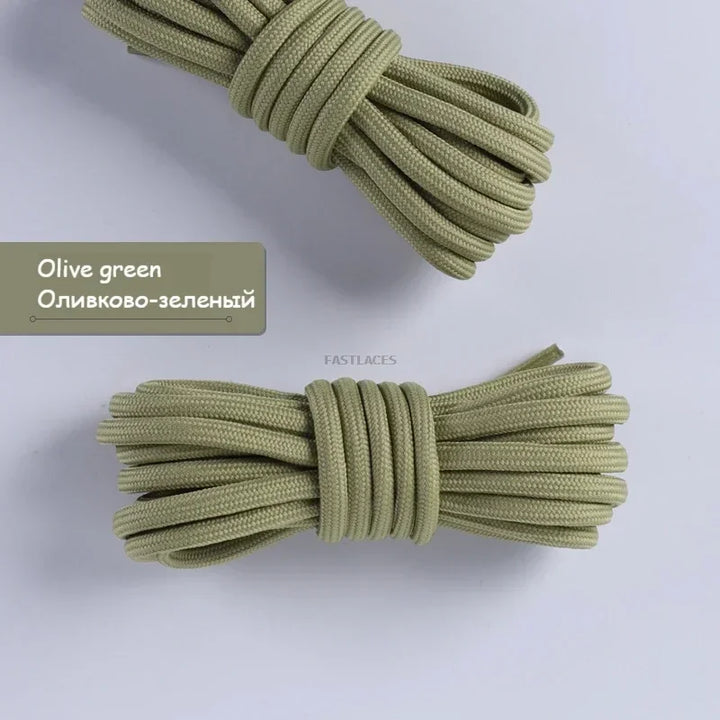 Fashion Round Shoelaces Polyester Solid Classic For Yezy Sports Boot Bold Shoeslace Sneaker Shoe Lace Shoes Strings 1Pair