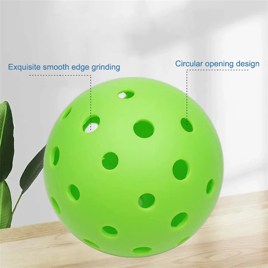 Durable 26 Holes Pickleballs Colorful Indoor Outdoor Training Paddle Ball 6/12/24Pcs Pickleball for Competition and Practice