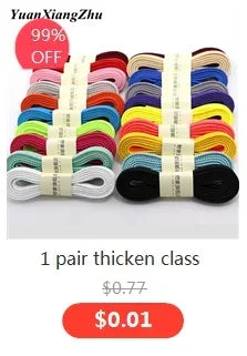 Fashion Round Shoelaces Polyester Solid Classic For Yezy Sports Boot Bold Shoeslace Sneaker Shoe Lace Shoes Strings 1Pair