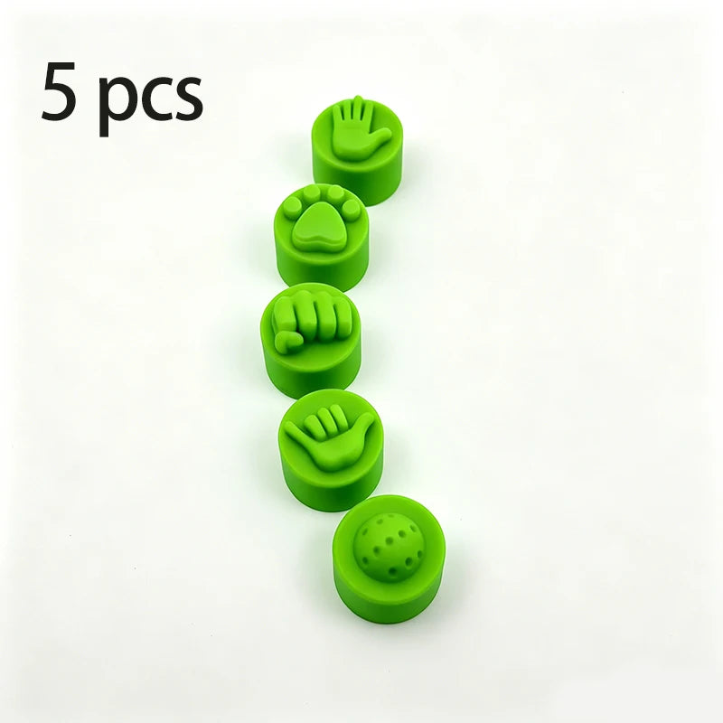 5pcs Color-Coded Pickleball Paddle End Caps Suitable for Paddles, Hot- Durable Balance Enhancing Handle Tips with Slap Cap, Comp