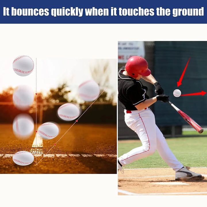 Baseball Training Ball Set 7cm PVC Soft Safety Practice Balls 145g Handmade for Kids &amp; Adults - Durable Match &amp; Exercise Baseballs