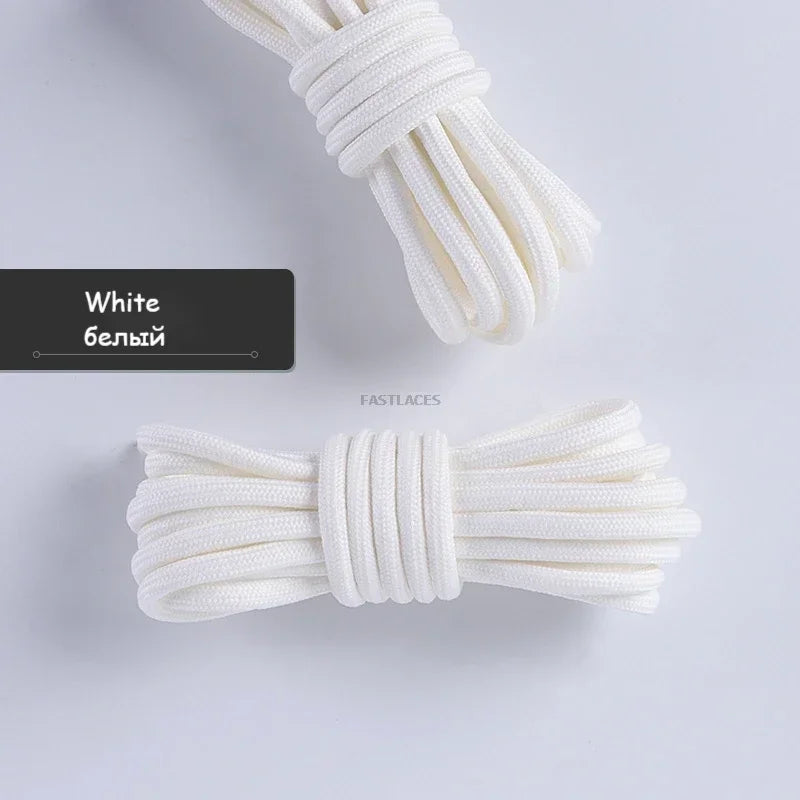 Fashion Round Shoelaces Polyester Solid Classic For Yezy Sports Boot Bold Shoeslace Sneaker Shoe Lace Shoes Strings 1Pair