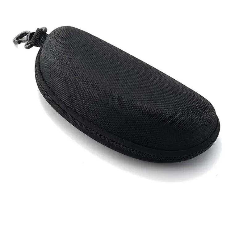 1PC 2025 new sports anti glasses box EVA zipper box Oxford cloth glasses box portable hook 2030