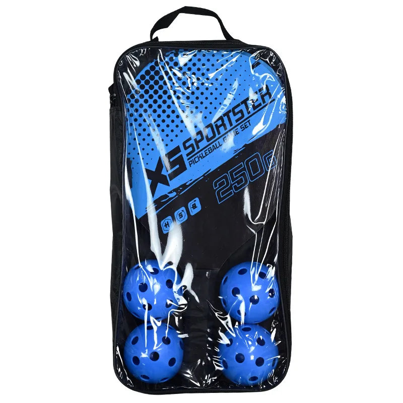 Pickleball Rackets Set Pickleball Paddle Set of 2 Rackets &amp; 4 Pickleballs Balls Pickle-Ball Racquet with Balls Sports Accessory