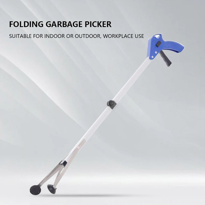 NovaSphere 80cm Garbage Picker Gripper Tool, 360° Rotating Clip Trash Grabber, Foldable Lightweight Aluminum Reacher for Outdoor Cleaning Waste Pickup