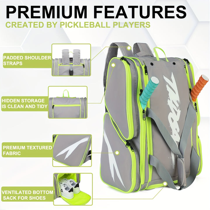 Large Tennis &amp; Padel Racket Backpack