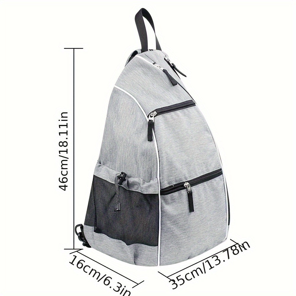 1pc Sports Pickleball Rackets Backpack for Travel, Adjustable Tennis And Pickleball Paddle Bag, Suitable for Racquetball, Ideal for Both Men And Women