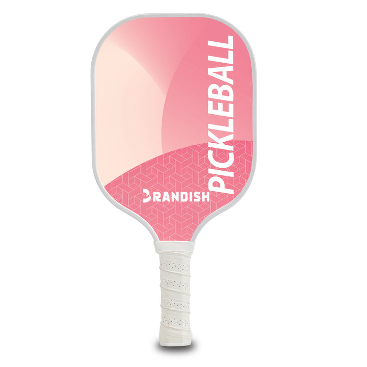 Modern 1 Fiber Pickleball Paddle - Pink Cold Pressed PP Honeycomb Core Lightweight Youth, Unisex Spin Control Paddle