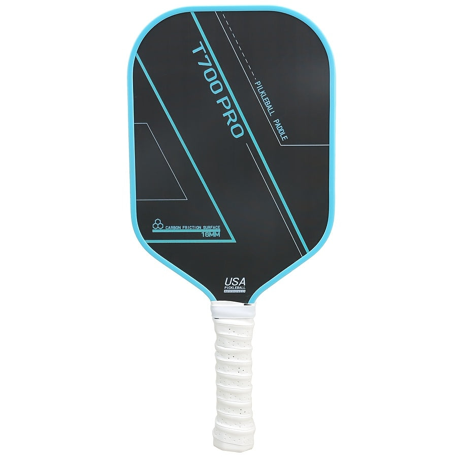 Single T700 Carbon Fiber Pickleball Paddle with Matte Surface, Pickleball Equipment Suitable for Beginners and Competition Training