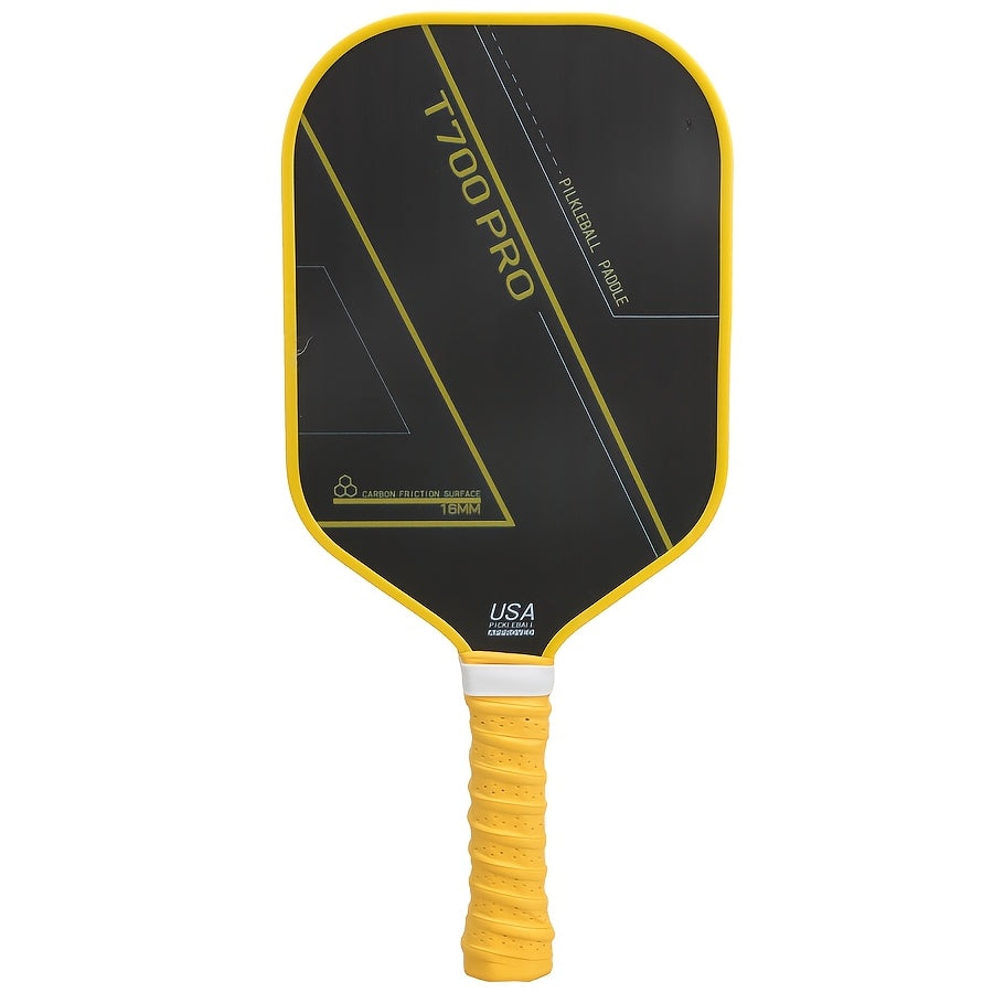 T700 Carbon Fiber Pickleball Paddle – Matte Surface Lightweight Wide Body Paddle with Honeycomb Core for Beginners, Training &amp; Competitive Play