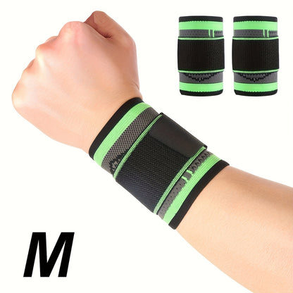 2pcs Adjustable Wrist Compression Strap & Wrist Brace for Fitness, Weightlifting, Wrist Care - Sport Wristband Wrist Support for Men & Women