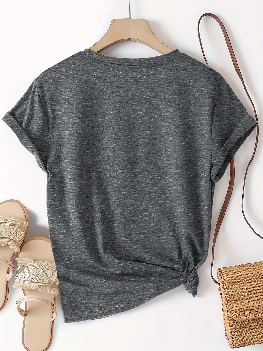 Pickleball &amp; Dog Women’s T-Shirt – Short Sleeve Crew Neck, Casual Retro Style, Breathable Cotton Blend, Cute Graphic Tee
