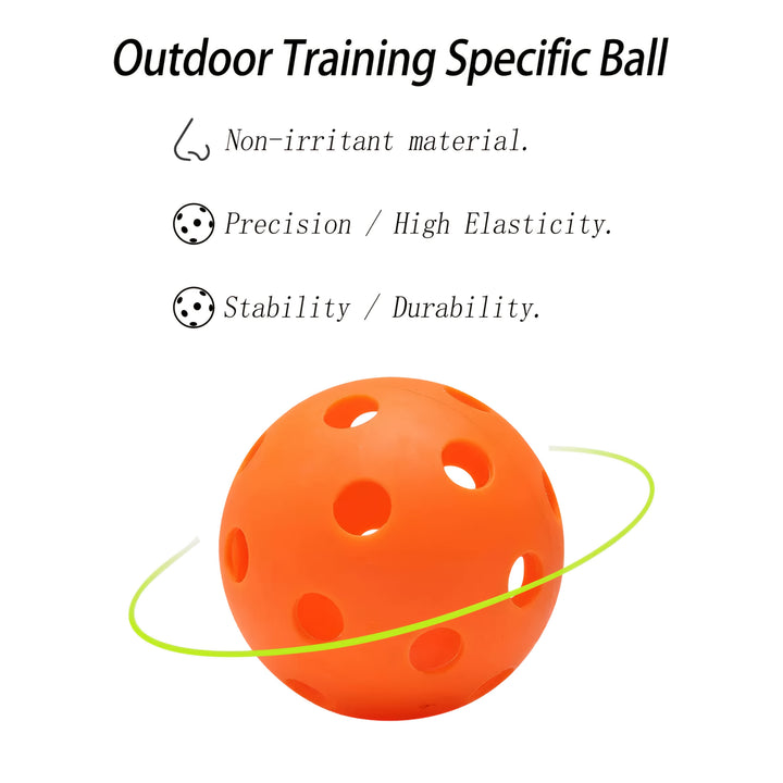 9pcs Multi-Color 26-Hole Indoor Pickleball Balls Set – Beginner Training Durable Lightweight Indoor Practice Balls Pack