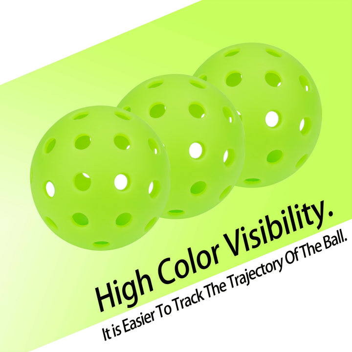 12 High-Bounce 40-Hole Pickleballs Set – Seamless Durable Outdoor Training Balls for Consistent Flight, High Visibility &amp; Long-Lasting Play