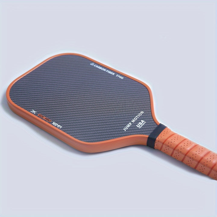 3K Carbon Fiber Pickleball Paddle T700 Frame Honeycomb Core TPU Edge PU Grip Lightweight Spin Control Racket