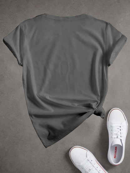 Pickleball Fun Quote Paddles Print T-shirt, Short Sleeve Crew Neck Casual Top for Summer & Spring, Women's Clothing