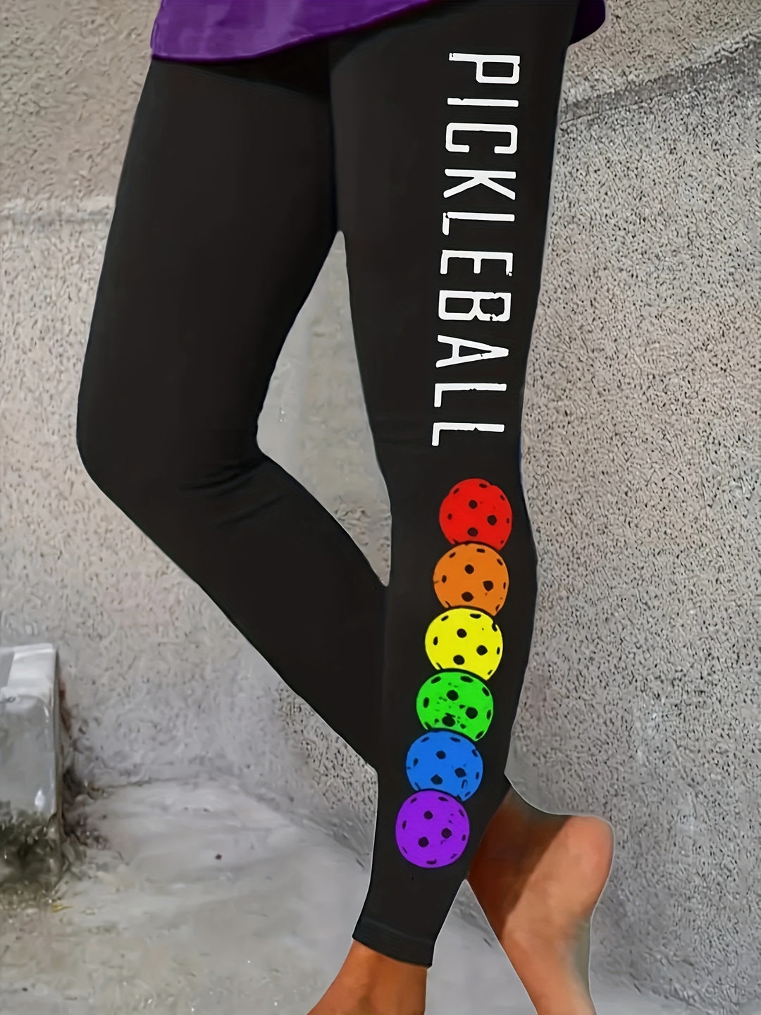 Pattern Print High-Waisted Leggings
