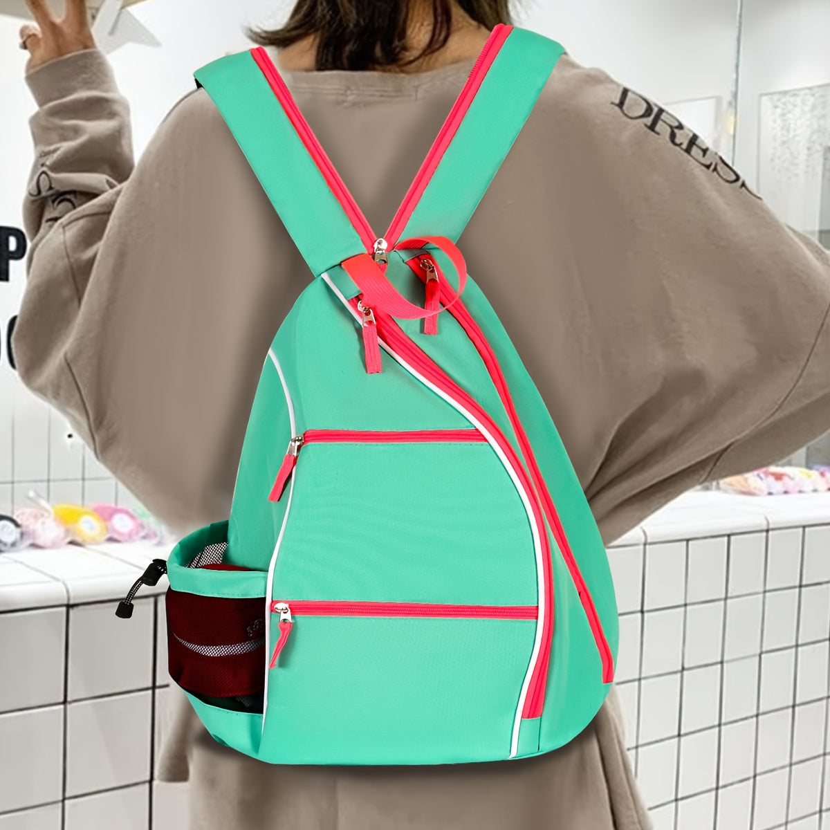 9 Styles Available: Sports Print Backpack, Pickleball Racket Bag, Multi-functional Sports Backpack with a Hook on the Back, Simple and Lightweight Design, Large Capacity to Hold More Sports Equipment, the Ideal Sports Backpac