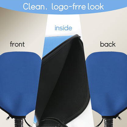 A Pickleball Paddle Cover, Durable Neoprene Paddle Cover Fits Universal 8.46 X 11.2 Inch Zippered Paddle Cover Paddle Storage Bag, Suitable for USAPA Standard Pickleball Paddles