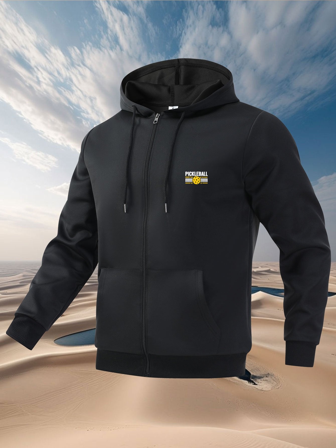 Men's Trendy Fashion Printed Hooded Jacket